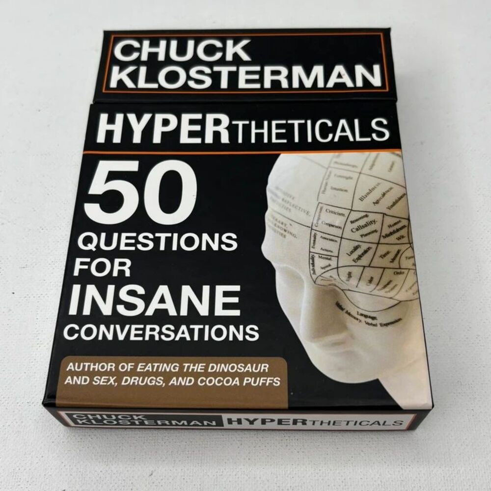Chuck Klosterman HYPERtheticals 50 Questions for Insane Conversations Card Game